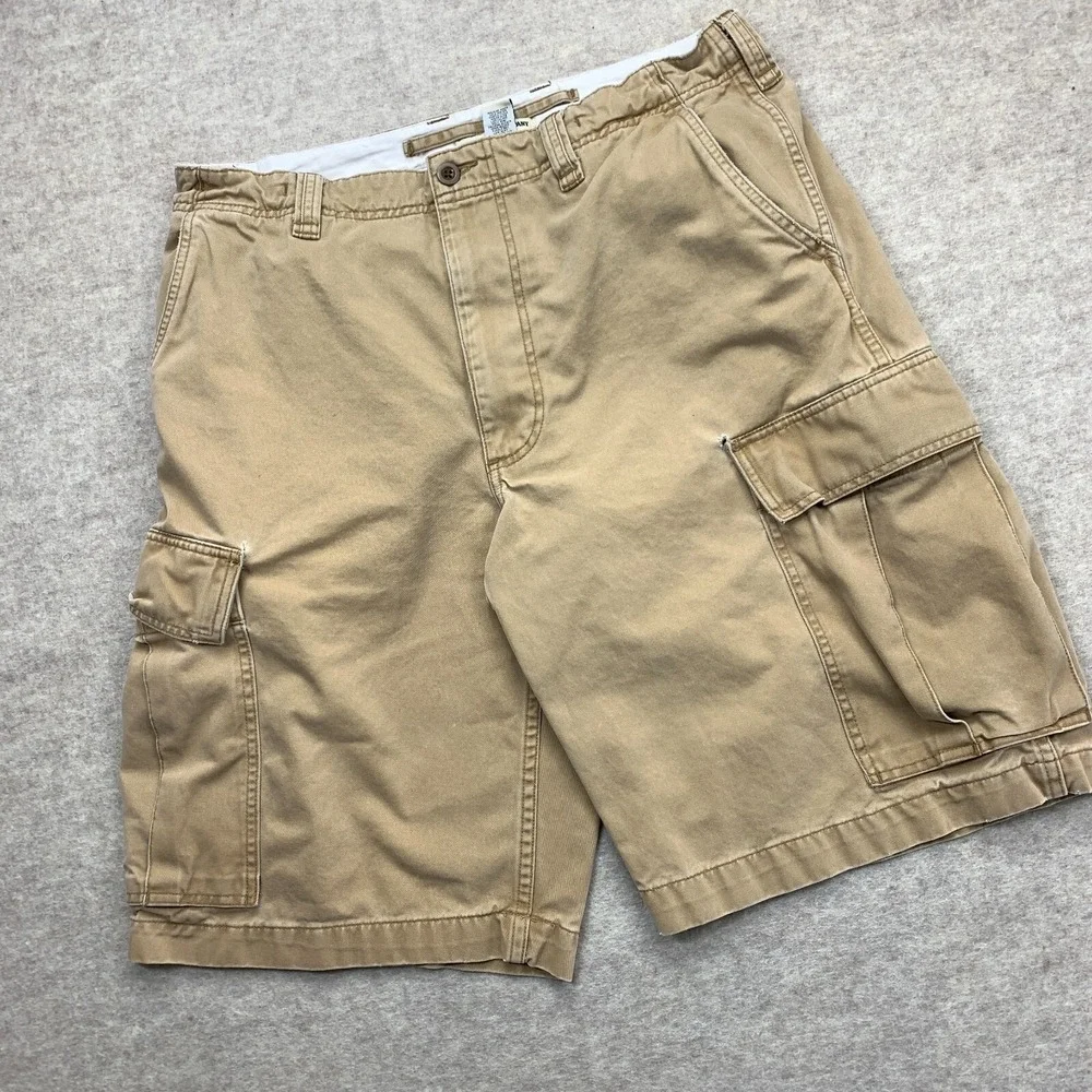 Vintage Polo Jeans Co Ralph Lauren Shorts 36 Khaki Cargo Baggy Y2K Grunge Skater
